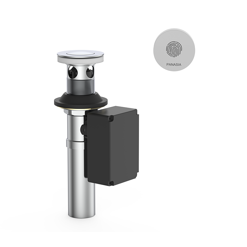 Control inteligente de tapa pequeña completamente metálico de estilo americano (sensible al tacto) para la eliminación de agua en lavabos